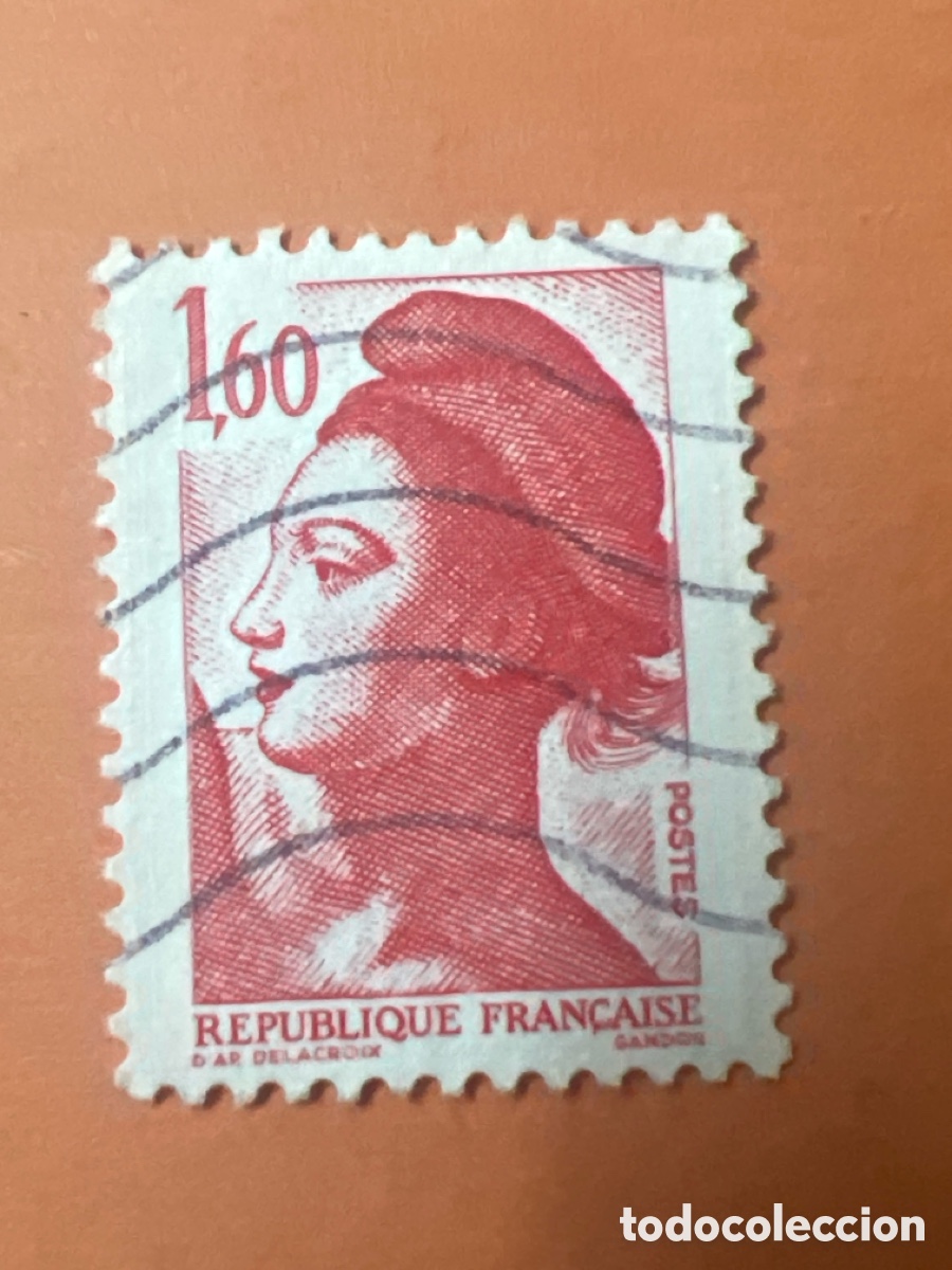 Sellos: S106. SELLO DE FRANCIA - 1,60F - REPUBLIQUE FRAN&Ccedil;AIS