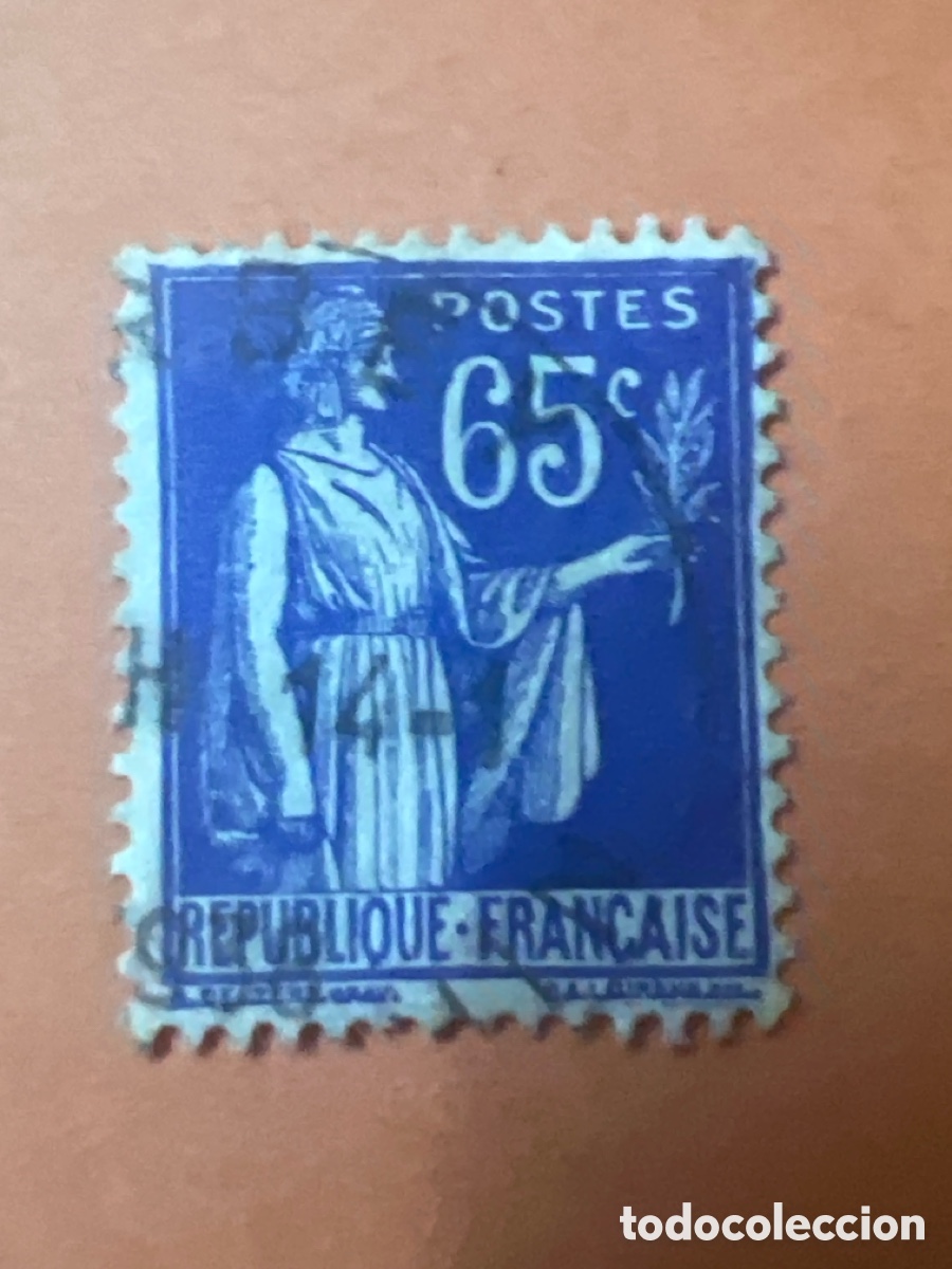 Sellos: S109. Sello de Francia - 65 C - REPUBLIQUE FRAN&Ccedil;AIS