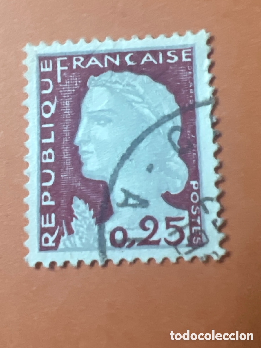 Sellos: S110. SELLO - FRANCIA. 1960. MARIANNE DE DECARIS