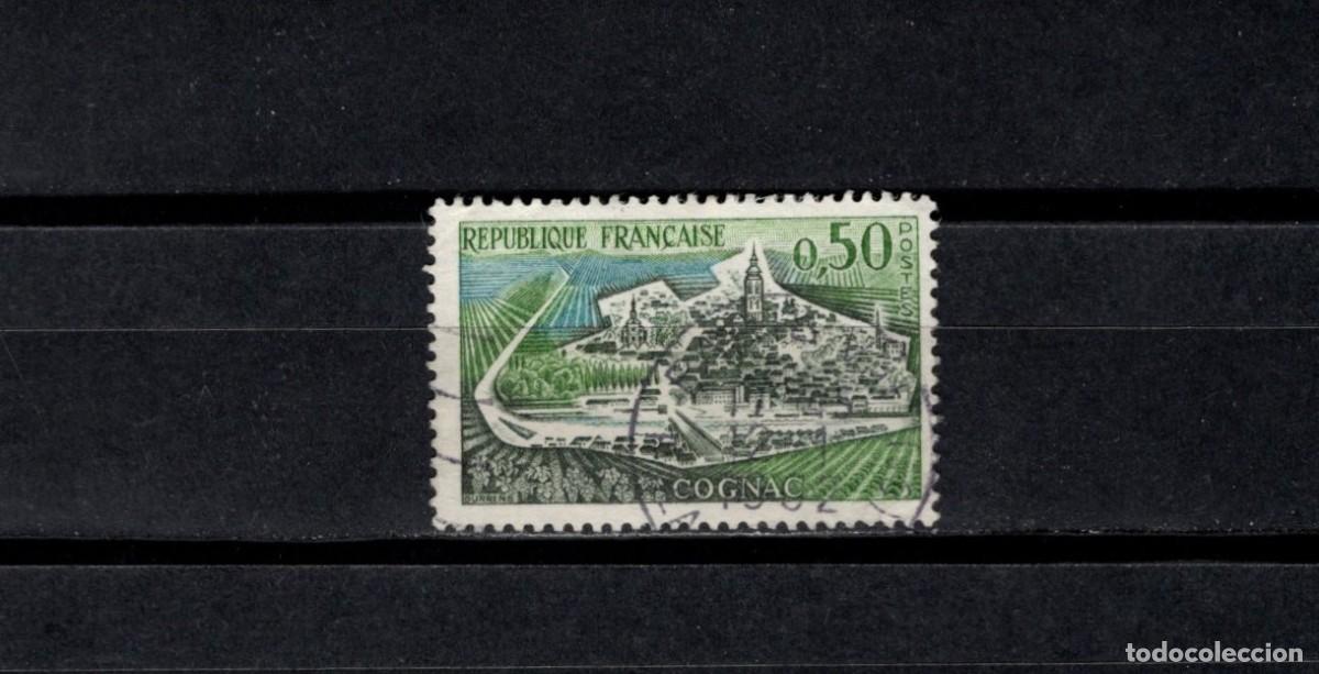 Sellos: Sello usado. Turismo. Cognac. Sello de 0.50 francos. 1961. Yvert 1314.