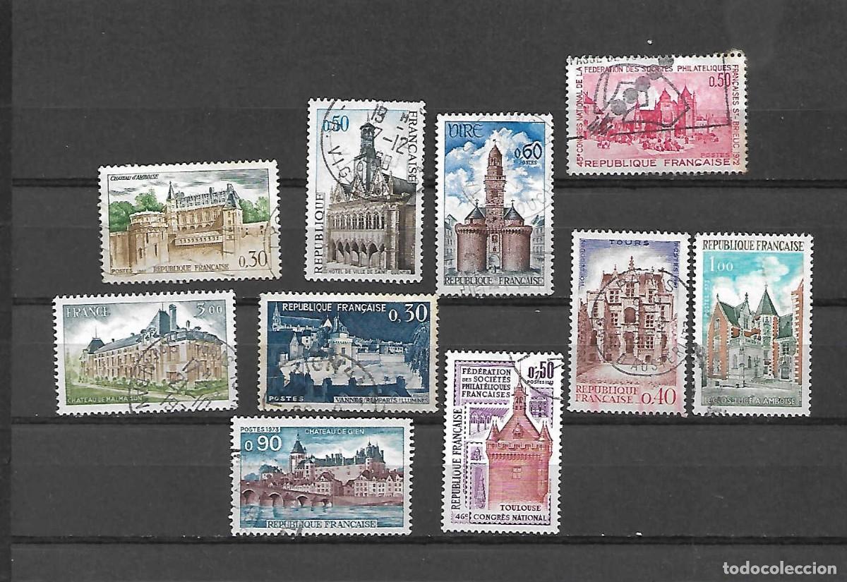 Sellos: Sellos de castillos . Francia . sellos a&ntilde;os 1962/76