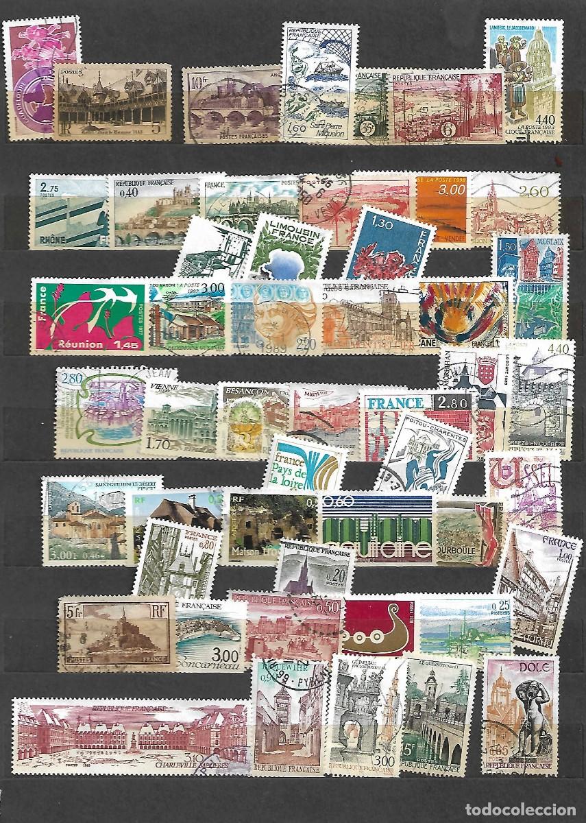 Sellos: Lote 50 sellos: ciudades y regiones de Francia . sellos a&ntilde;os 1929/2004