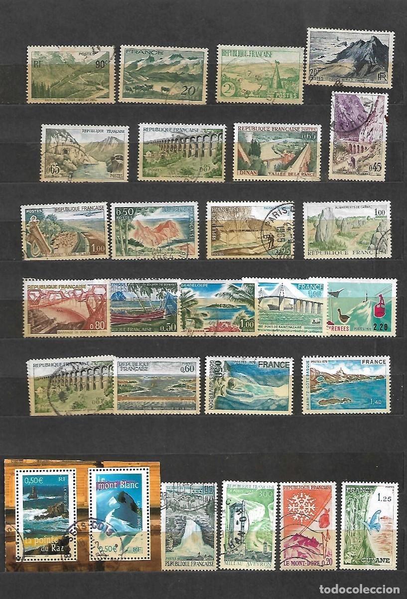 Sellos: Lote 27 sellos de paisajes. Francia . sellos a&ntilde;os 1935/2003