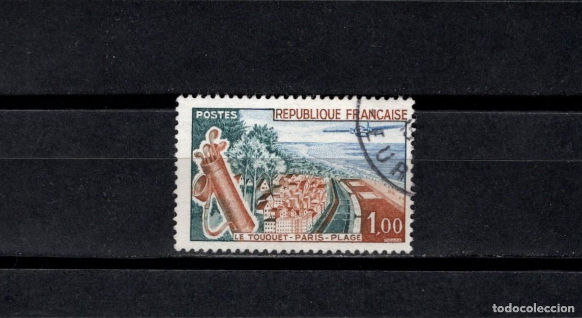 Sellos: Sello usado. Resort Le Touquet. Sello de 1 franco. 1962. Yvert 1355.