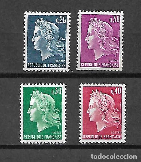 Sellos: Mariana de Cheffer. Francia . sellos a&ntilde;os 1967/8