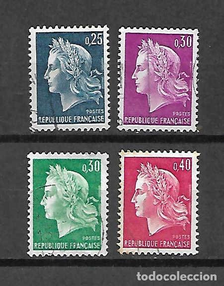 Sellos: Mariana de Cheffer. Francia . sellos a&ntilde;os 1967/8