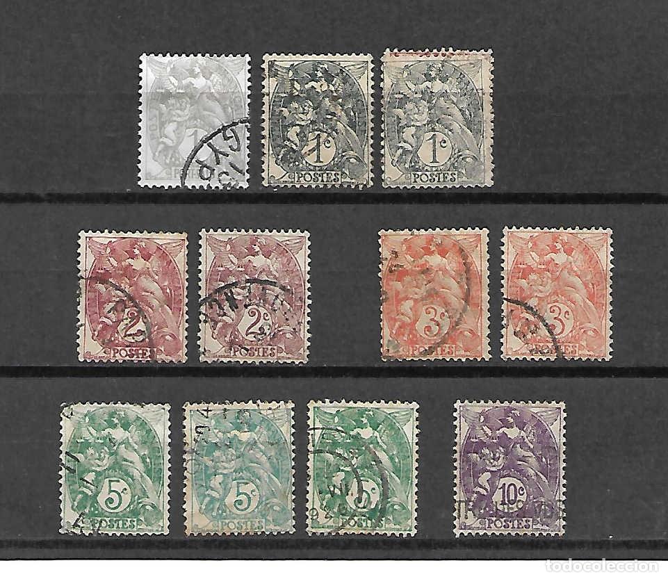 Sellos: C&aacute;sicos: Typo Blanc. Francia . sellos a&ntilde;os 190027