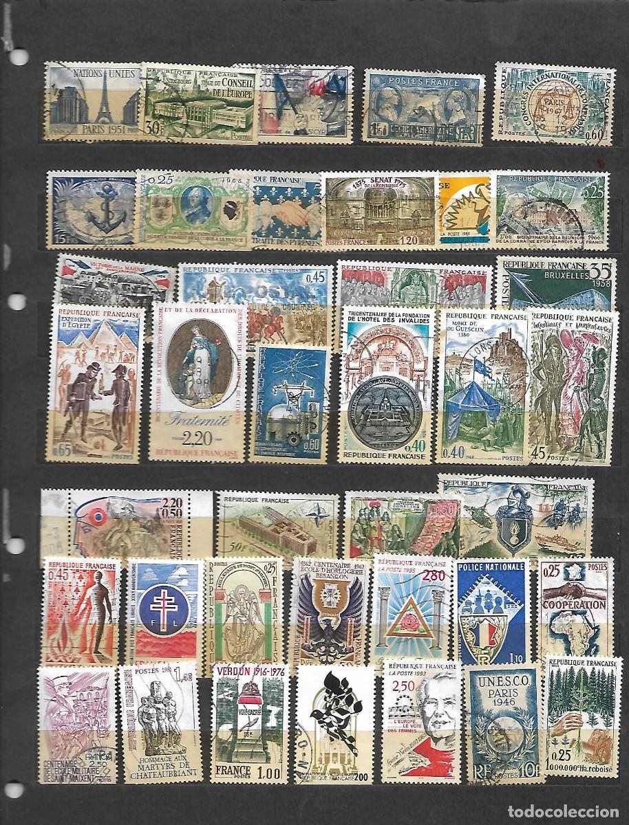 Sellos: lote de 73 sellos: Historia de Francia, Francia . Sellos a&ntilde;os 1945/77
