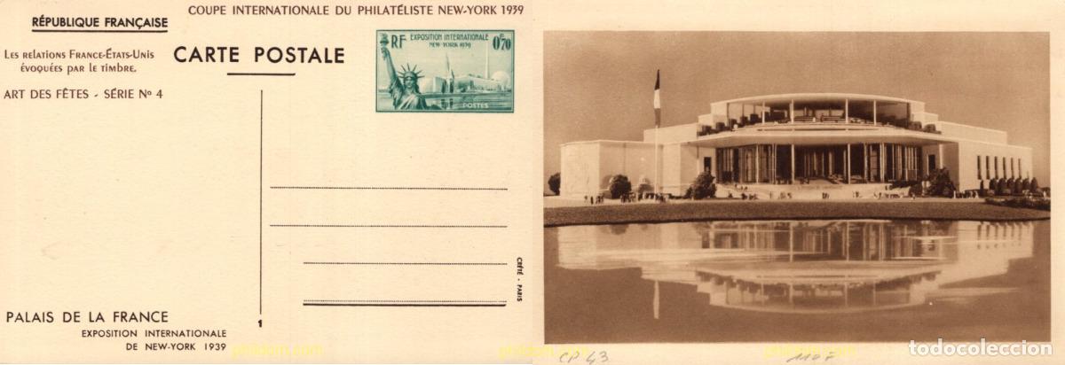 Sellos: 718343 MNH FRANCIA 1939 COPA INTERNACIONAL DE FILATELIA EN NUEVA YORK