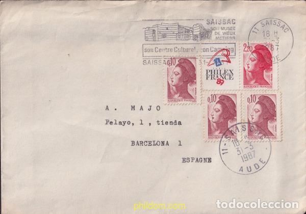 Sellos: 720278 USED FRANCIA 1987 EXPOSICION FILATELICA MUNDIAL - PHILEXFRANCE-89