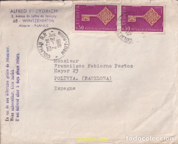 Sellos: 719613 USED FRANCIA 1968 EUROPA CEPT 1968 - LLAVE DORADA