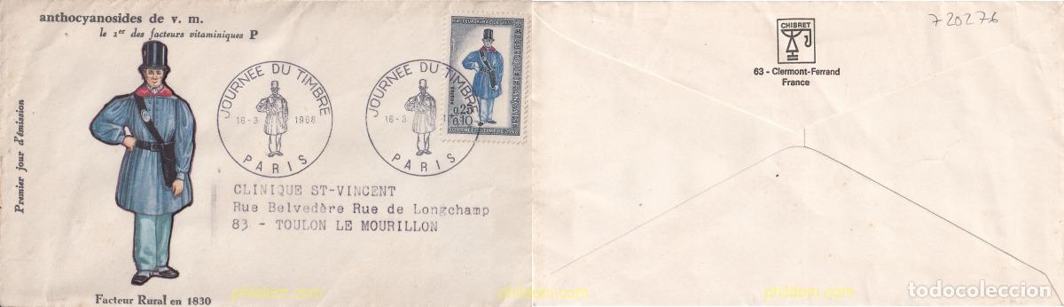 Sellos: 720276 USED FRANCIA 1968 DIA DEL SELLO