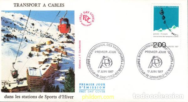 Sellos: 721169 MNH FRANCIA 1987 6 CONGRESO INTERNACIONAL DE TRANSPORTES POR CABLE