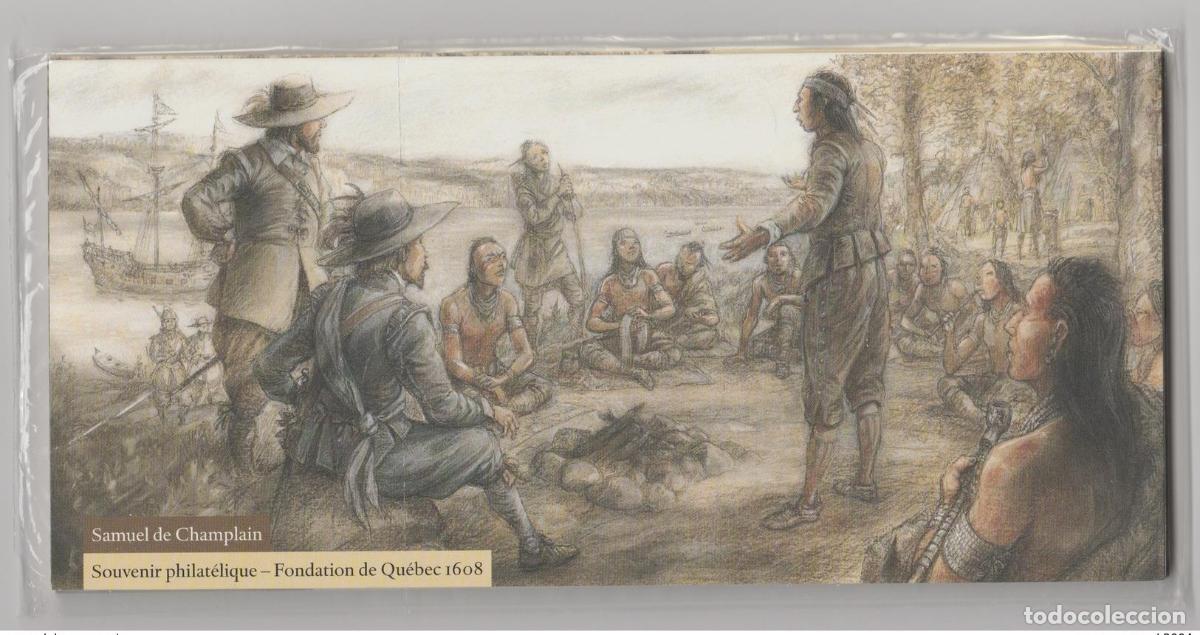 Sellos: Francia 2008 - Bloque filat&eacute;lico de recuerdos n&uacute;m. 27 a 32 edici&oacute;n com&uacute;n Quebec
