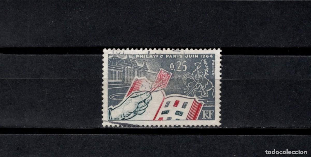 Sellos: Sello usado. PHILATEC Paris 1963. Sello de 0,25 francos. 1963. Yvert 1403.
