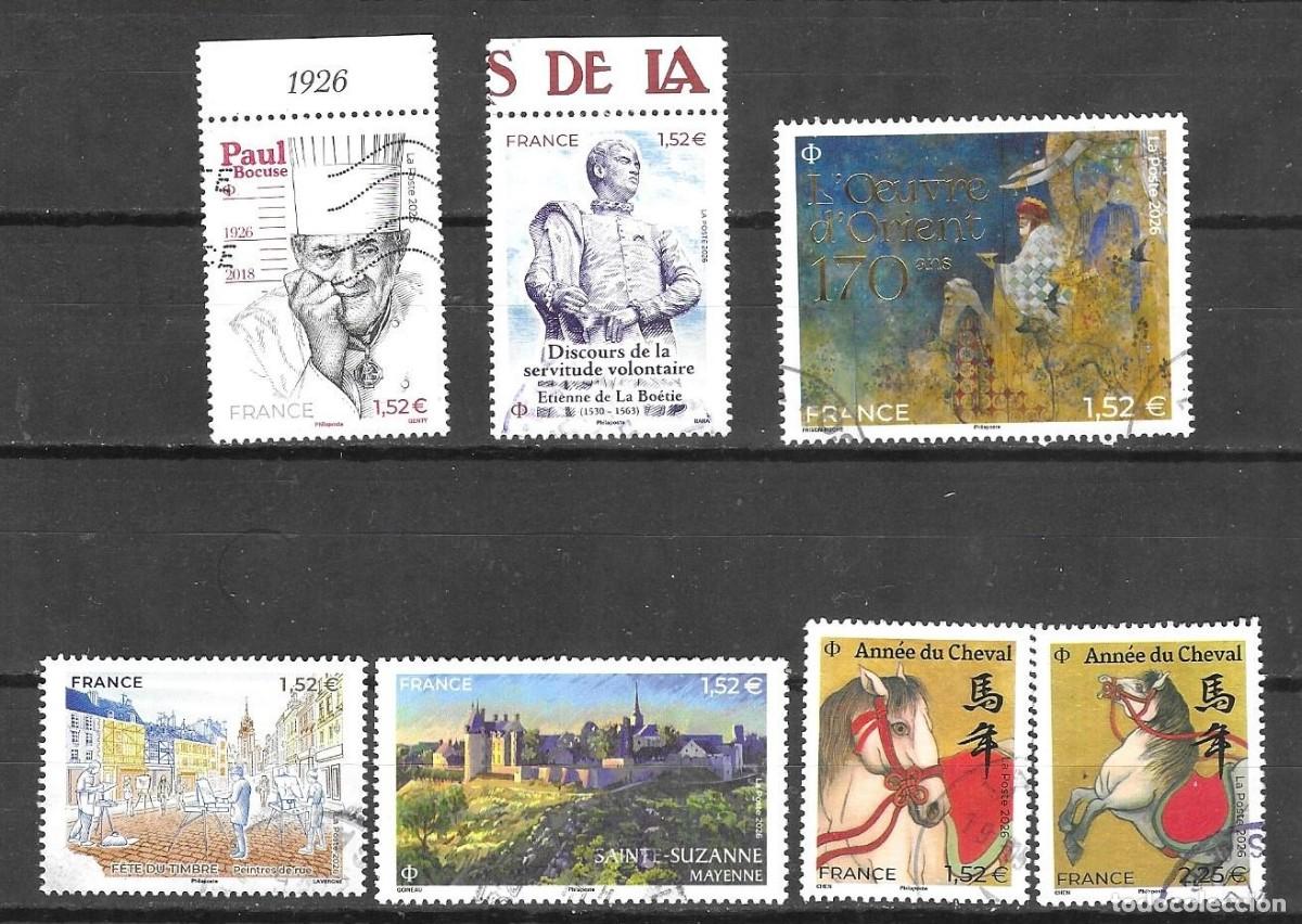 Sellos: LOTE DE SELLOS USADOS DE FRANCIA 2026