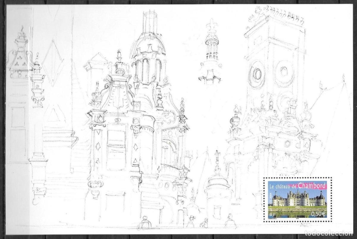 Sellos: FRANCIA 2004 SHEET MNH EL CASTILLO DE CHAMBORD CASTLES CASTILLOS CHATEAUX CASTELLI