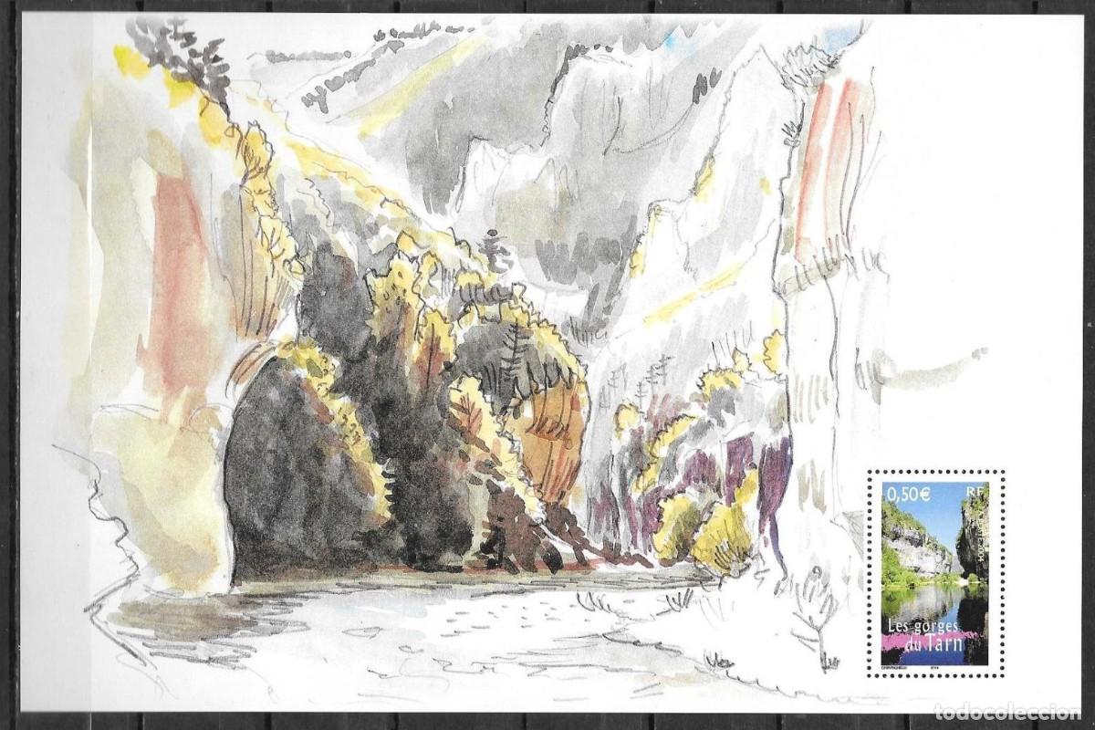 Sellos: FRANCIA 2004 SHEET MNH PAISAJES LANDSCAPES CA&Ntilde;ON DE TARN GORGES DU TARN