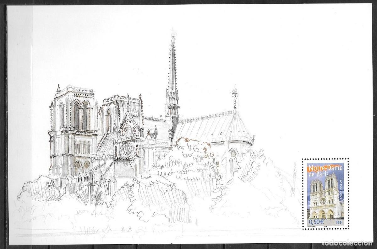 Sellos: FRANCIA 2004 SHEET MNH CATEDRAL DE NOTRE DAME NOTRE-DAME CATHEDRAL
