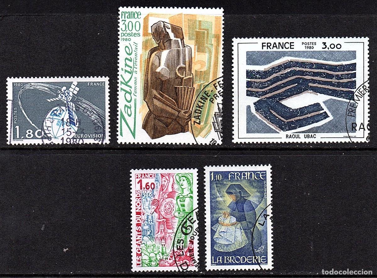 Sellos: SELLOS USADOS DE FRANCIA. SERIES COMPLETAS. A&Ntilde;O 1.980 - Lote 1