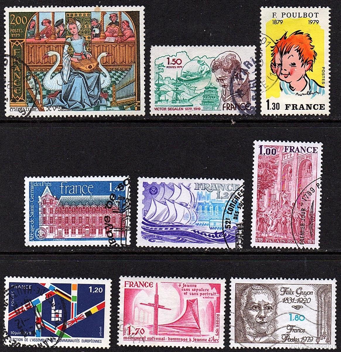 Sellos: SELLOS USADOS DE FRANCIA. SERIES COMPLETAS. A&Ntilde;O 1.979 - Lote 1