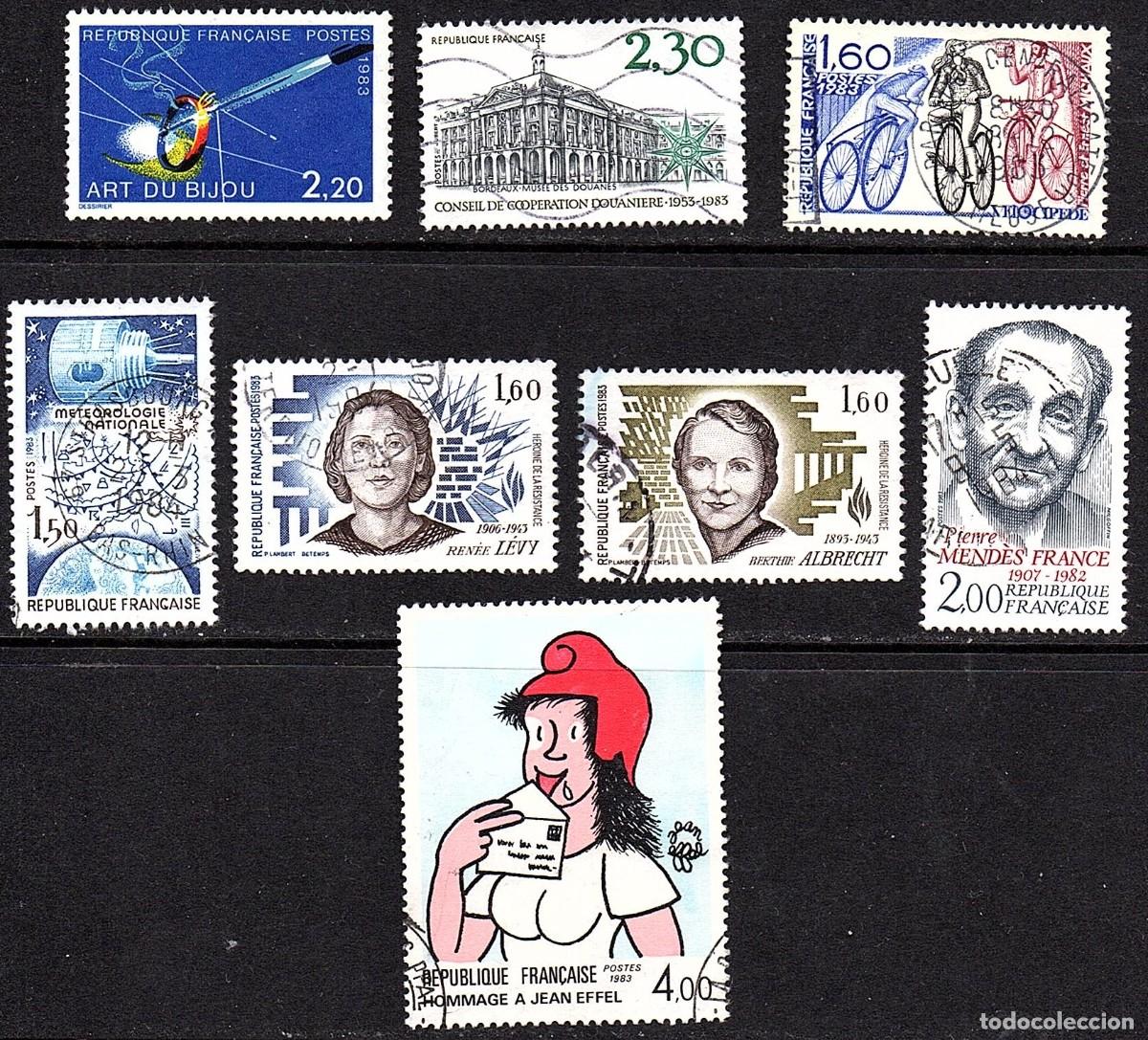 Sellos: SELLOS USADOS DE FRANCIA. SERIES COMPLETAS. A&Ntilde;O 1.983 - Lote 3