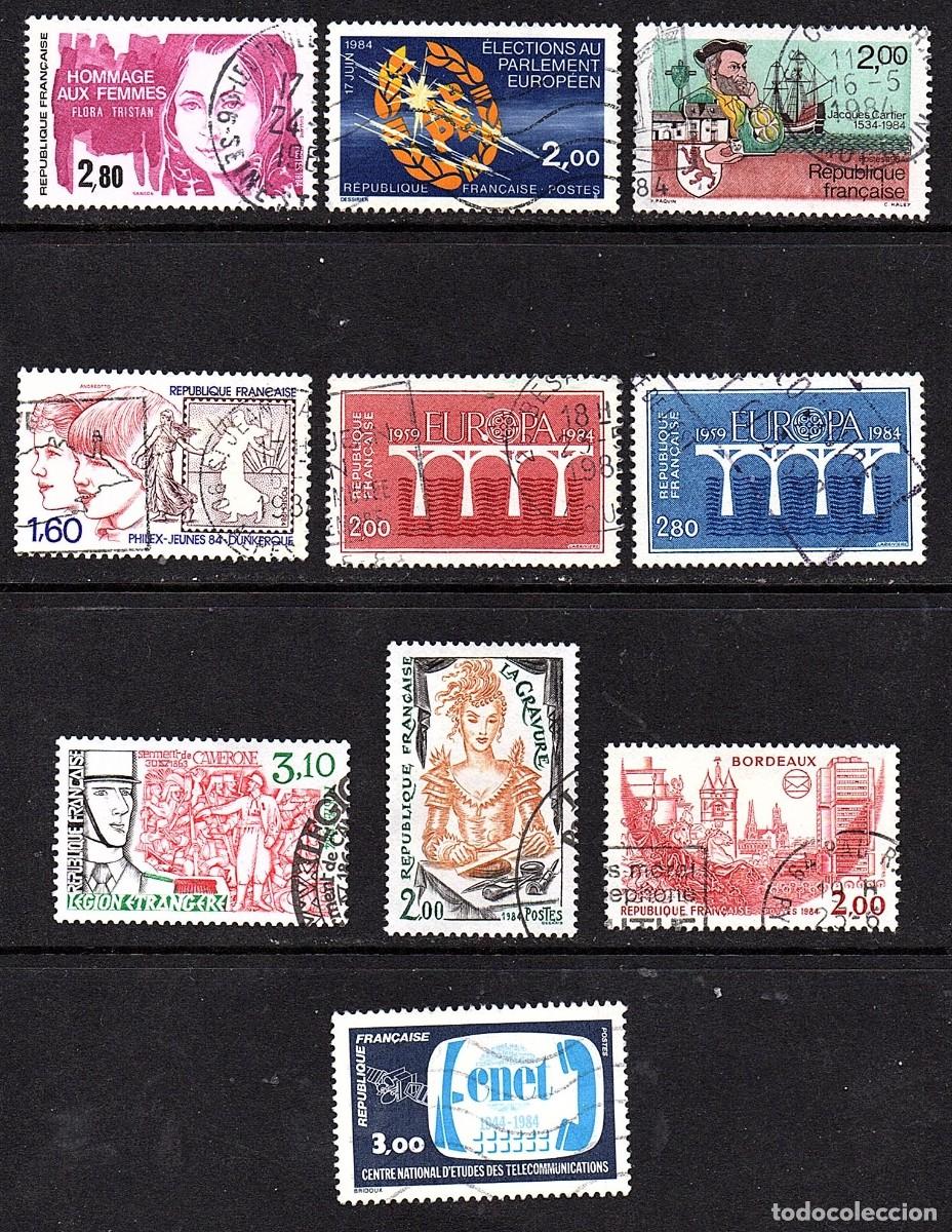 Sellos: SELLOS USADOS DE FRANCIA. SERIES COMPLETAS. A&Ntilde;O 1.984 - Lote 2