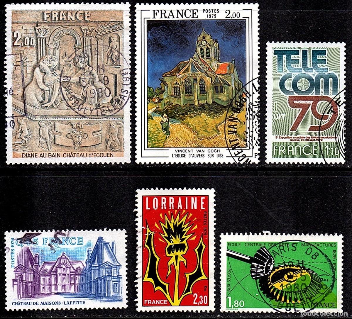 Sellos: SELLOS USADOS DE FRANCIA. SERIES COMPLETAS. A&Ntilde;O 1.979 - Lote 2