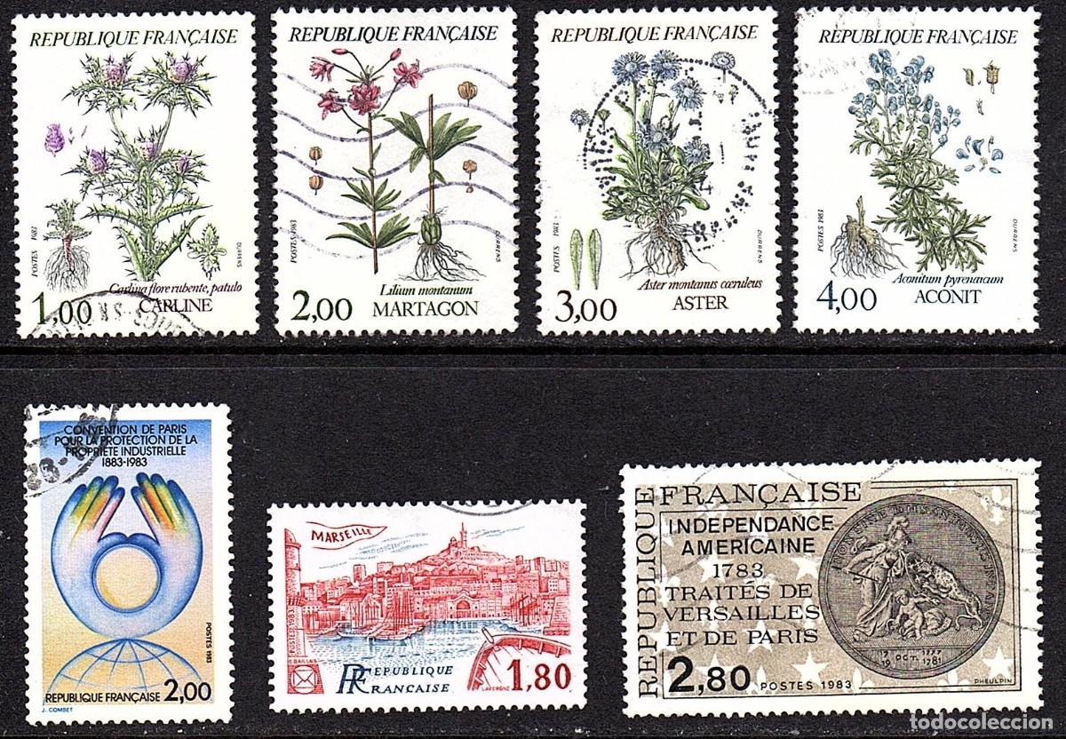 Sellos: SELLOS USADOS DE FRANCIA. SERIES COMPLETAS. A&Ntilde;O 1.983 - Lote 2