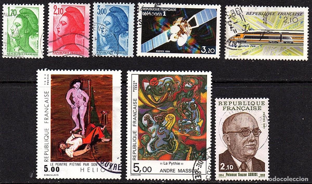 Sellos: SELLOS USADOS DE FRANCIA. SERIES COMPLETAS. A&Ntilde;O 1.984 - Lote 3
