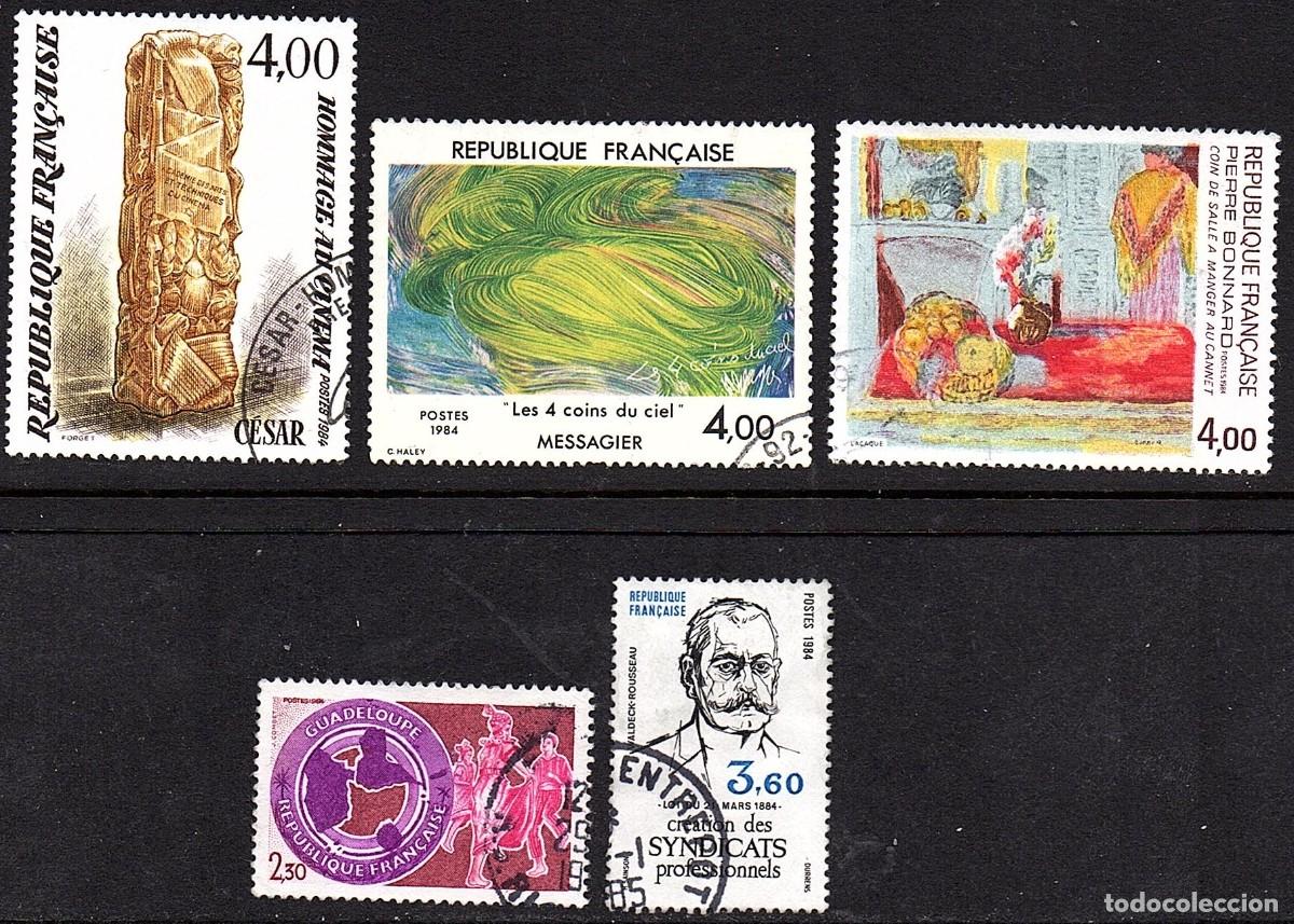 Sellos: SELLOS USADOS DE FRANCIA. SERIES COMPLETAS. A&Ntilde;O 1.984 - Lote 1