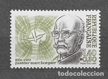 Sellos: Francia 1981 - Centenario del nacimiento del te&oacute;logo protestante Marc Boegner - 2284** - 3000-2