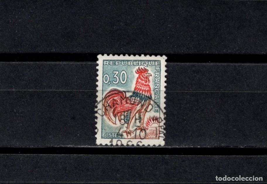Sellos: Sello usado. Gallo de Decaris. Sello de 0,30 francos. 1964. Yvert 1331A.
