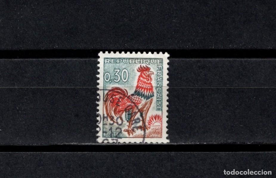 Sellos: Sello usado. Gallo de Decaris. Sello de 0,30 francos. 1964. Yvert 1331A.