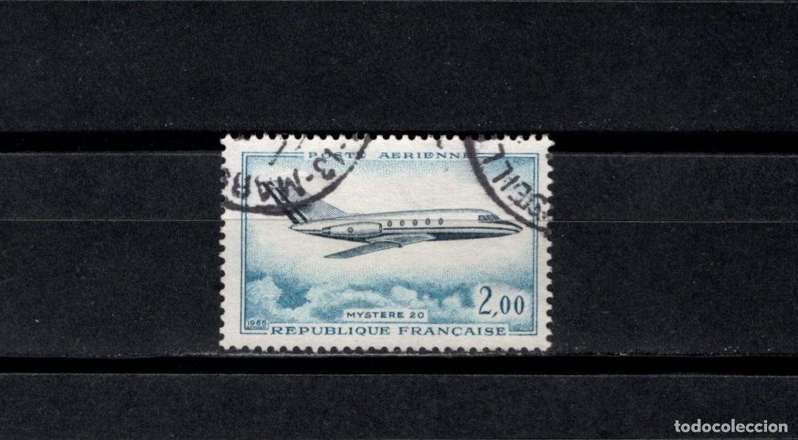 Sellos: Sello usado. Myst&egrave;re 20. Correo aereo. Sello 2 francos. 1965. Yvert A42