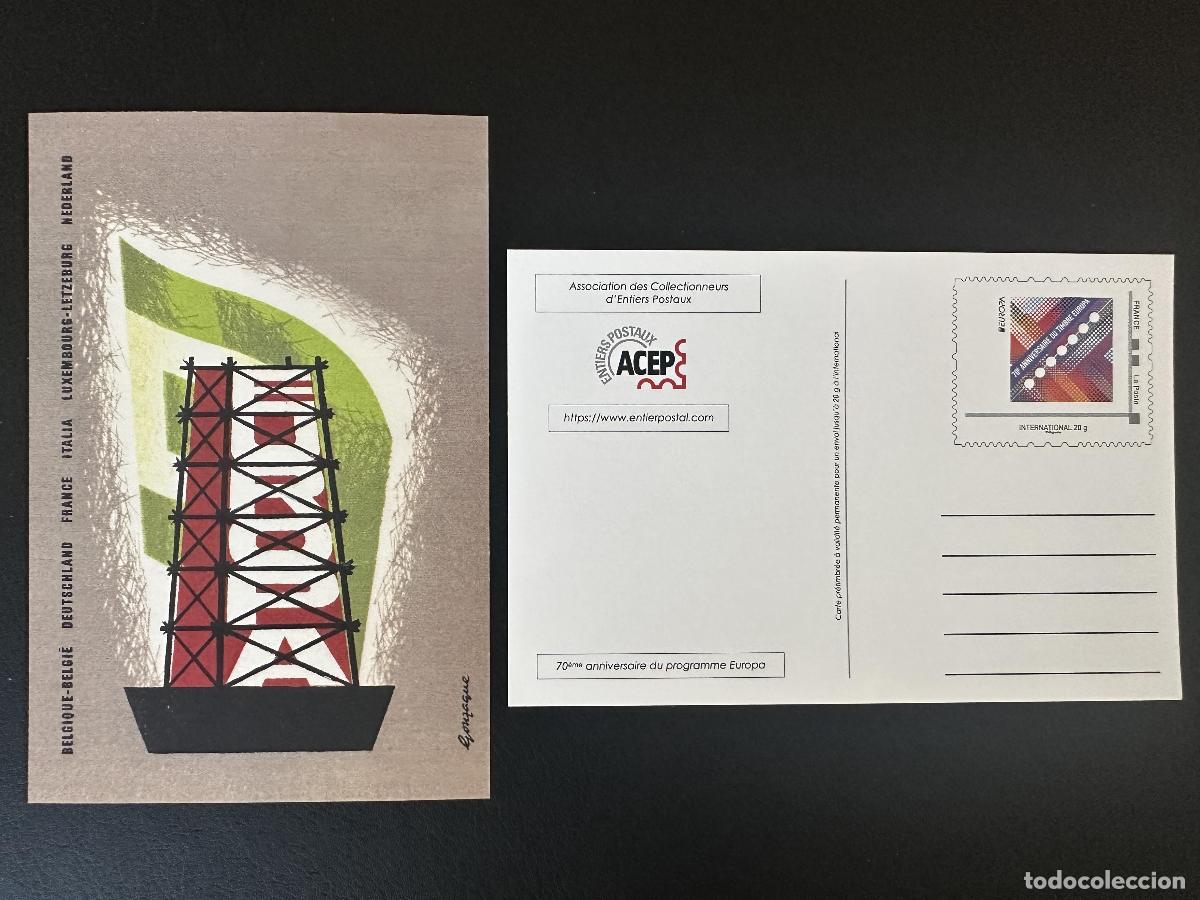 Sellos: Francia 2026 Entero Postal Europa CEPT 70 a&ntilde;os Jahre 1956 ACEP