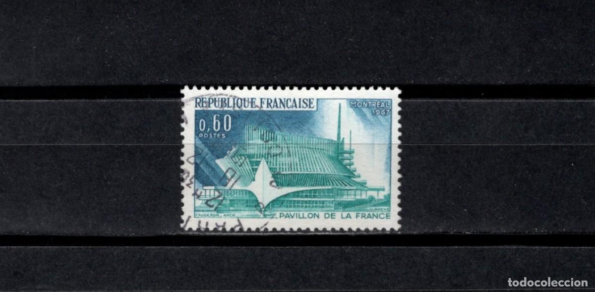 Sellos: Sello usado. &rdquo;Pavillon de la France&rdquo; Exposici&oacute;n Internacional (Montreal). 1967. Yvert 1519.