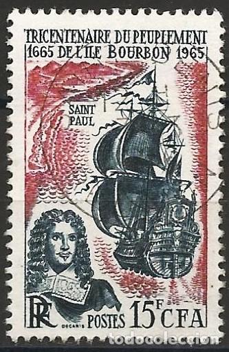 Sellos: Francia 1965 - Mi 1525 - YT 1461 - Etienne Regnault y velero &rdquo; Taureau &rdquo;