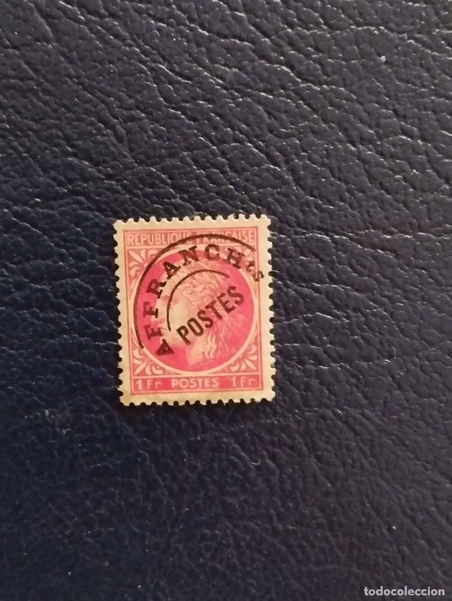 Sellos: 31.07/ Francia. 1922-47. 1fr Pre matasellado