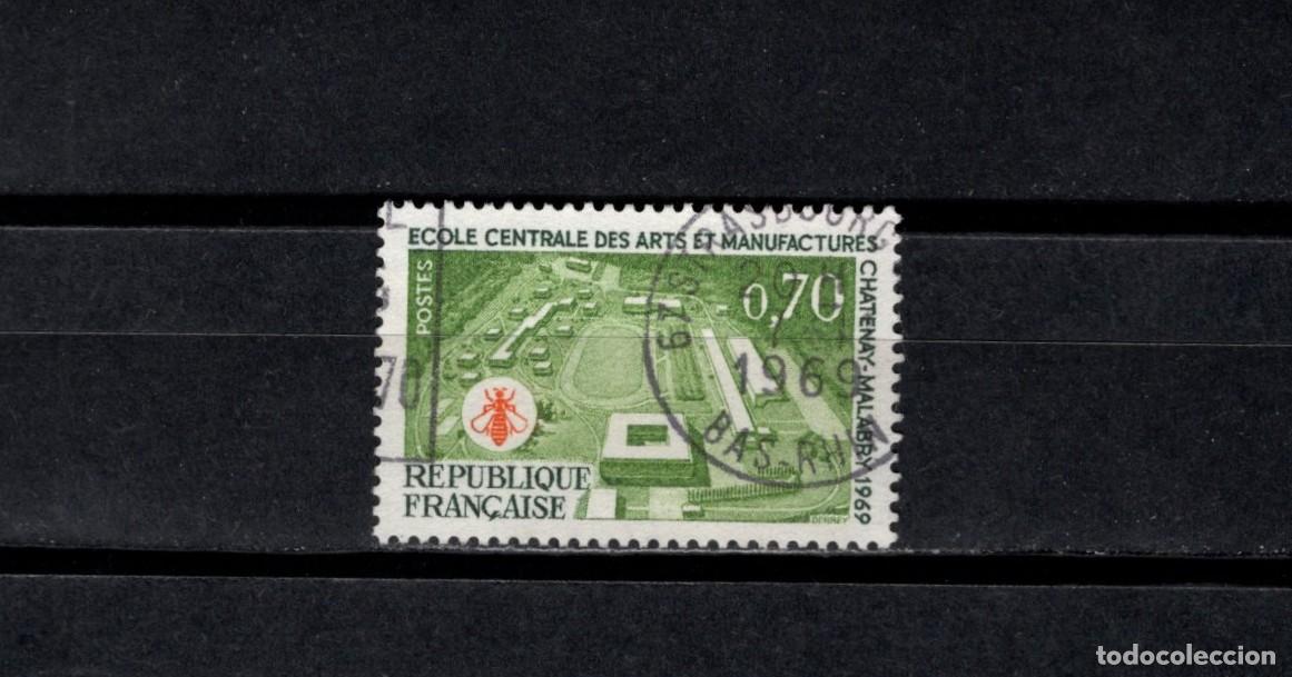 Sellos: Sello usado. Ch&acirc;tenay-Malabry (&Eacute;cole Centrale). Sello de 0,70 francos. 1969. Yvert 1614.