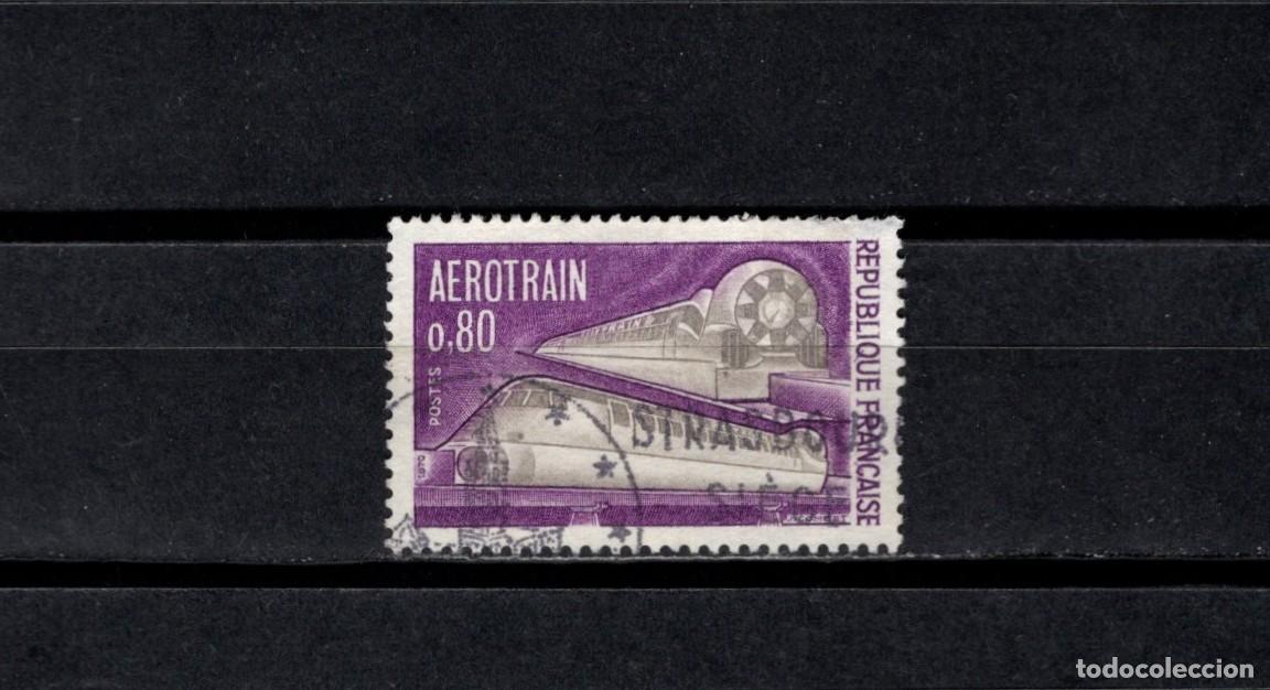 Sellos: Sello usado. Primer Aerotren en servicio. Sello 0,80 francos. 1970. Yvert 1631.