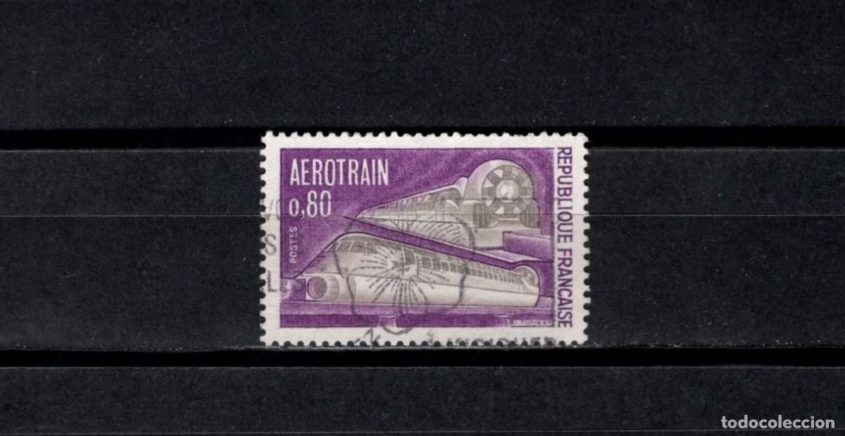 Sellos: Sello usado. Primer Aerotren en servicio. Sello 0,80 francos. 1970. Yvert 1631.