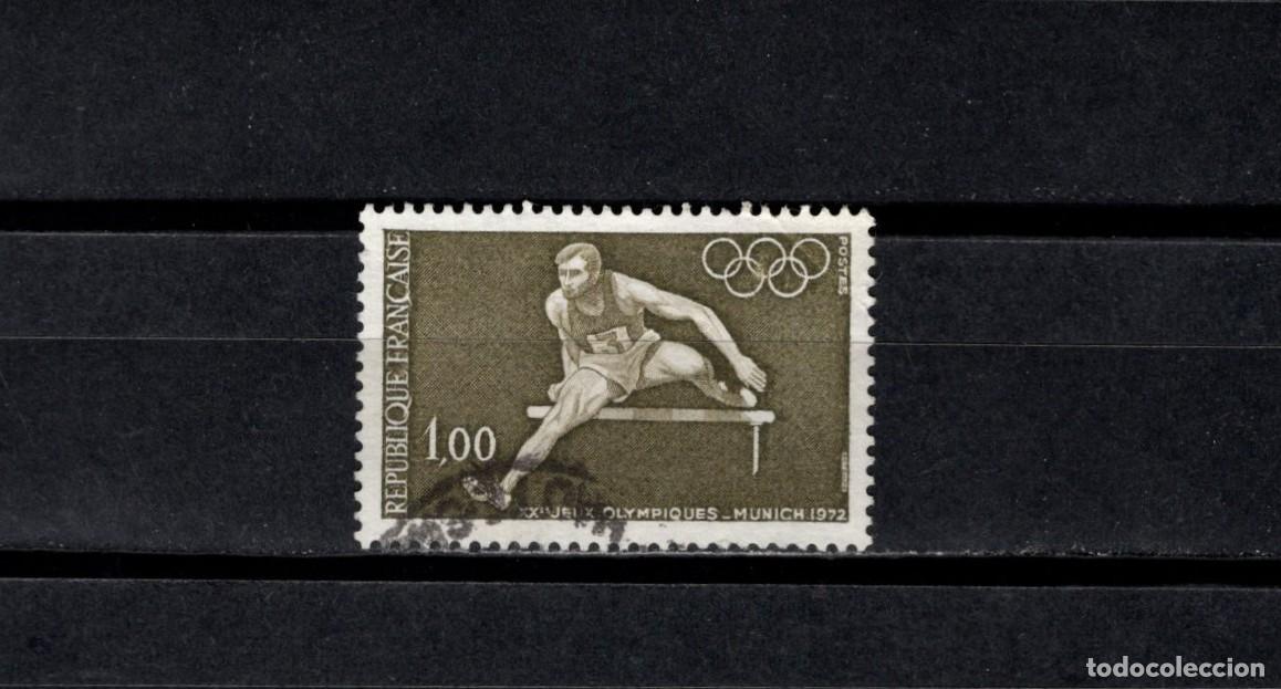 Sellos: Sello usado. Juegos Olimpicos. Munich 1972. Sello de 1 franco. 1972. Yvert 1722.