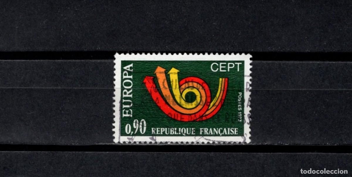 Sellos: Sello usado. Europa 1973. Sello de 0,90 francos. 1973. Yvert 1753.