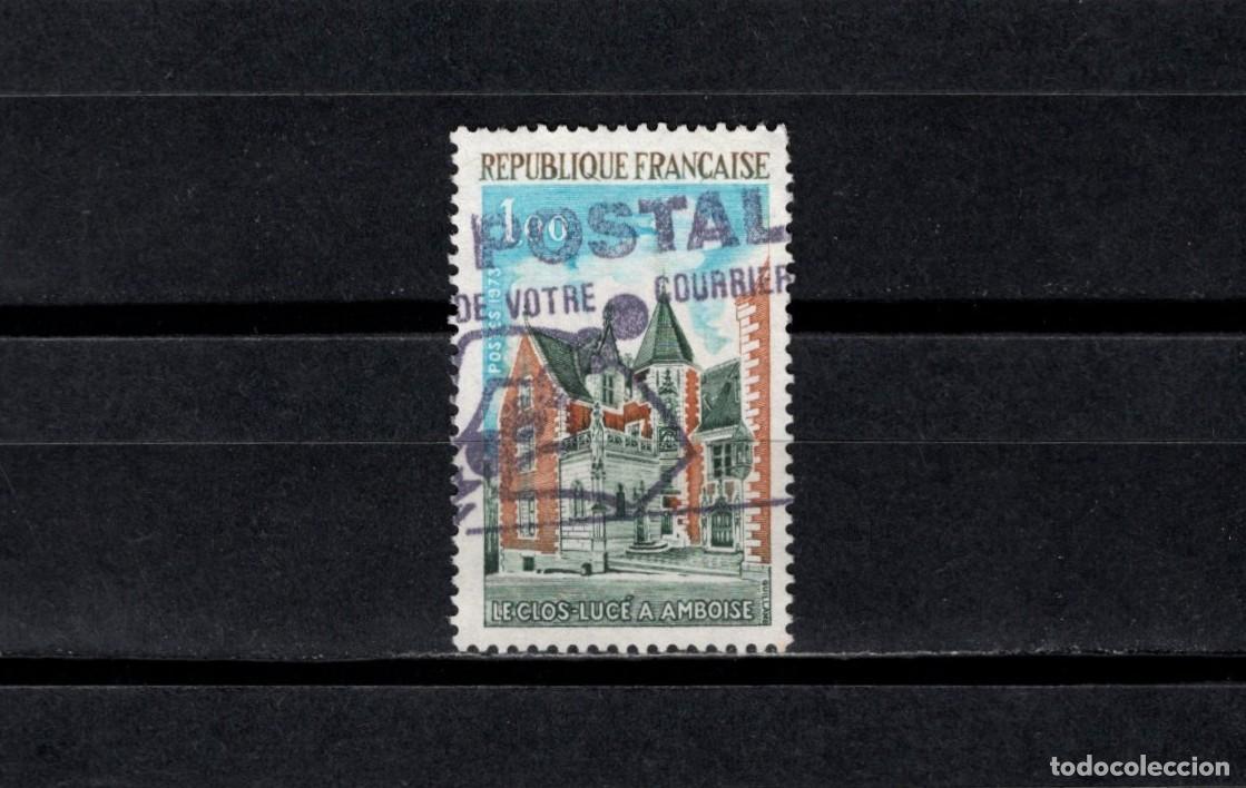 Sellos: Sello usado. Palacio de Clos-Luc&eacute; en Amboise. Sello de 1 franco. 1973. Yvert 1759.