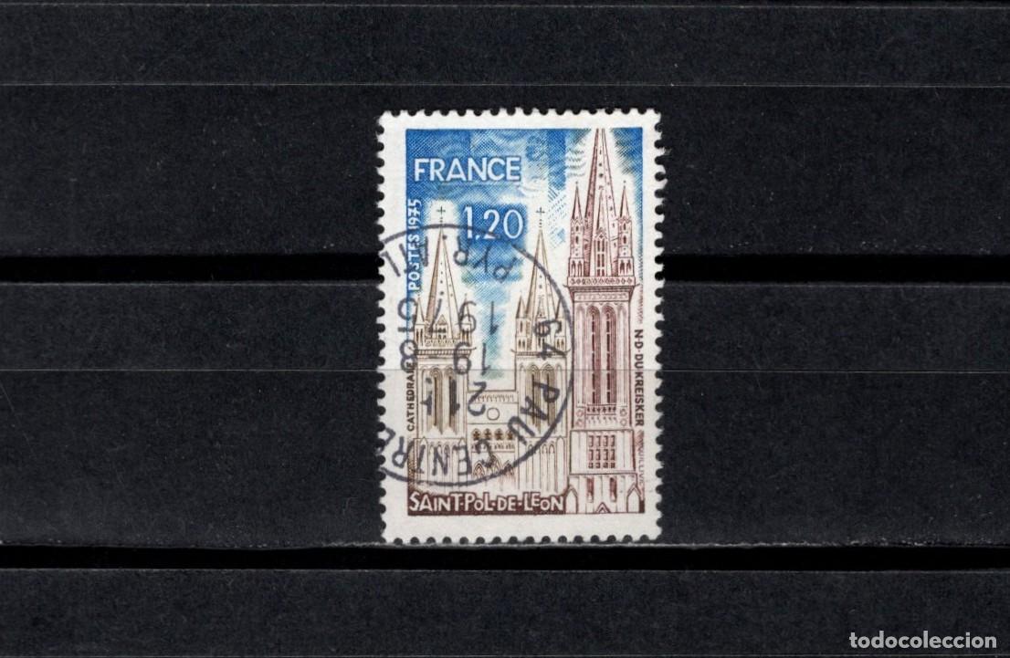 Sellos: Sello usado. Saint Paul de Leon. Sello de 1,20 francos. 1975. Yvert 1808.