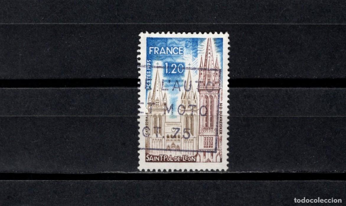 Sellos: Sello usado. Saint Paul de Leon. Sello de 1,20 francos. 1975. Yvert 1808.