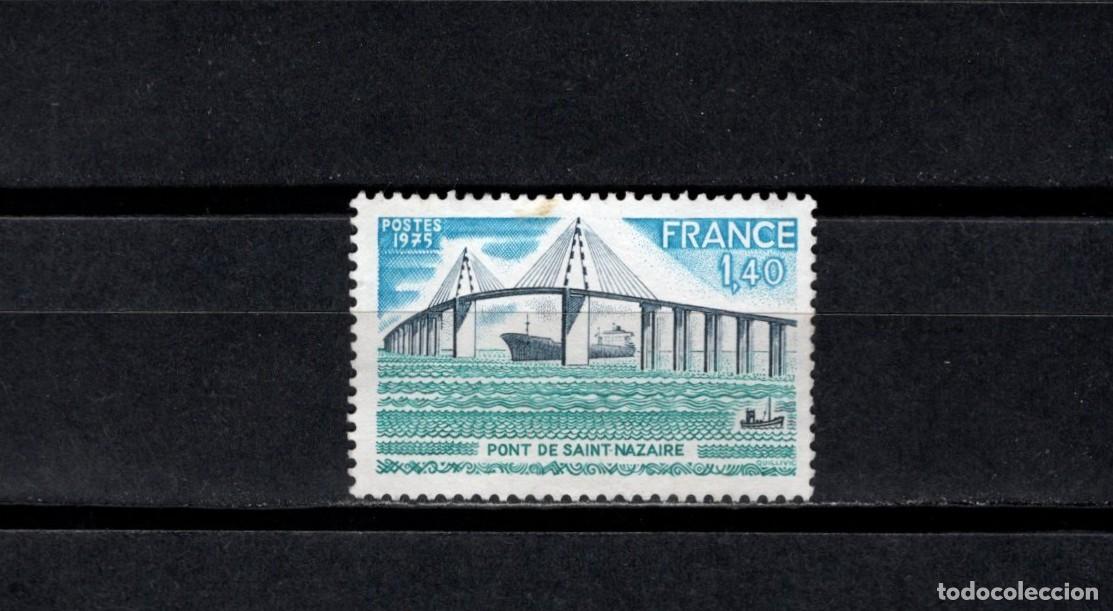 Sellos: Sello usado. Pont de Saint Nazaire. Sello de 1,40 francos. 1975. Yvert 1856.