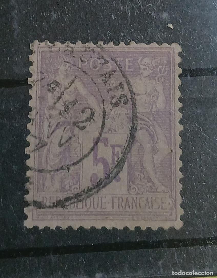 Sellos: 5FRANCOS 1877. Francia. Valor clave