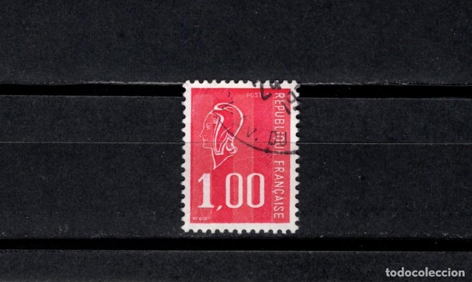 Sellos: Sello usado. Marianne de B&eacute;quet. Sello de 1 franco. 1976. Yvert 1895.